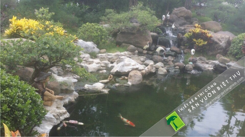 thi công hòn non bộ 